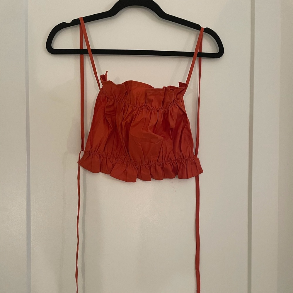 Open back crop top